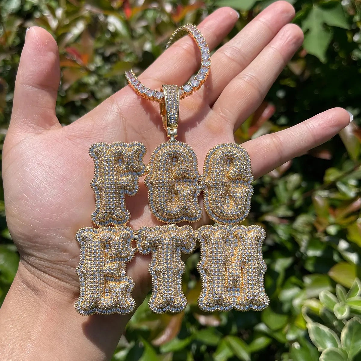 Custom name pendant